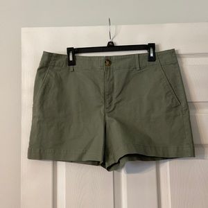 LOFT shorts size 12 brand new with tags inseam 4” color sage green